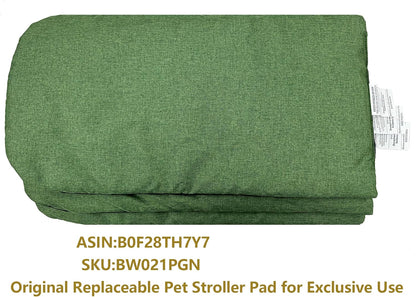 ROODO Pet Stroller Inner Pad for Exclusive Use,Original,Replaceable,Easy to Clean,Set of 3 pc(Green) - Pawvie
