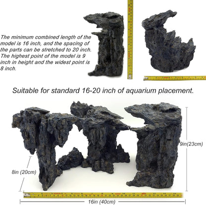 Fish Tank Decor Rocks.Aquarium Decoration Model.Easy and Quick Solution for Aquascaping.(Cave of Gods)