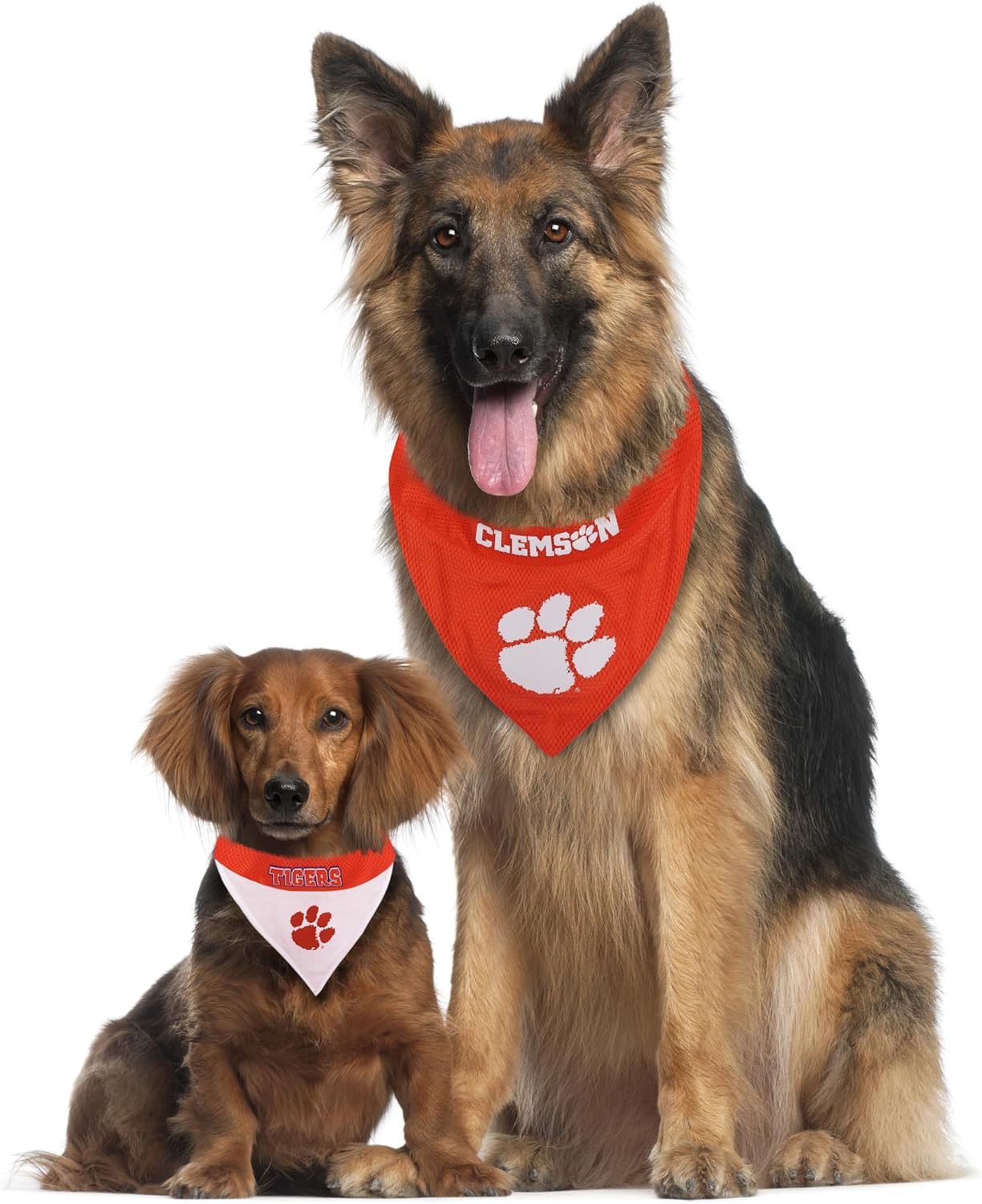 Pets First Collegiate Pet Accessories, Reversible Bandana, Clemson Tigers Size XX-Large