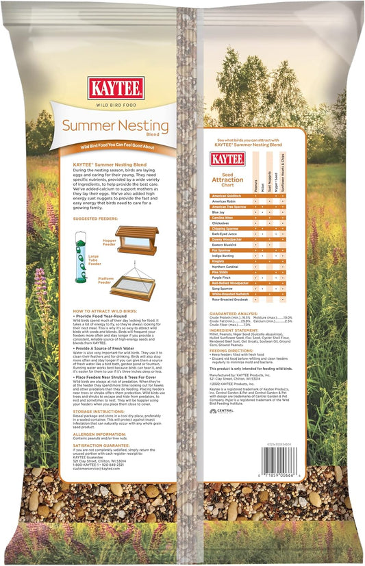 Kaytee Wild Bird Food, Summer Nesting Seed Blend, 8 lb