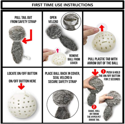 Hyper Pet Doggie Tail & Unicorn Pal Interactive Plush Dog Toys - 2 Pack Value Pack (Interactive Toy That Wiggles, Vibrates & Barks Dog Toys for Boredom & Stimulating Play) Colors May Vary