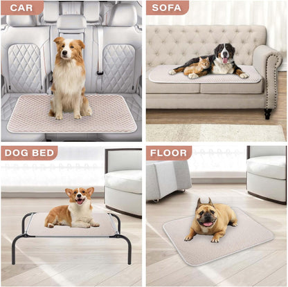 MICROCOSMOS Pet Cooling Mat & Sleeping Pad- Breathable Bubble Surface, EZ Clean. Keep Cooling for Pets, Kids and Adults in Summer.(Brown, 28" x 22")