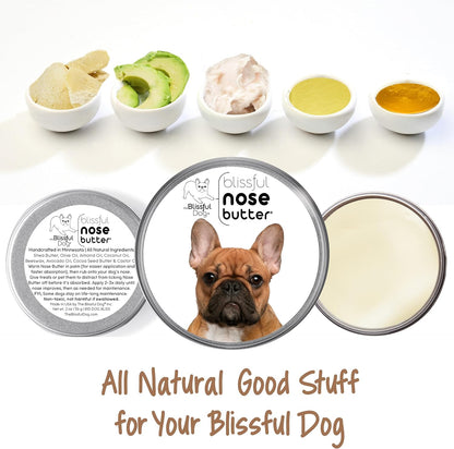 The Blissful Dog French Bulldog Black Masked Fawn Unscented Nose Butter - Dog Nose Butter, 2 Ounce