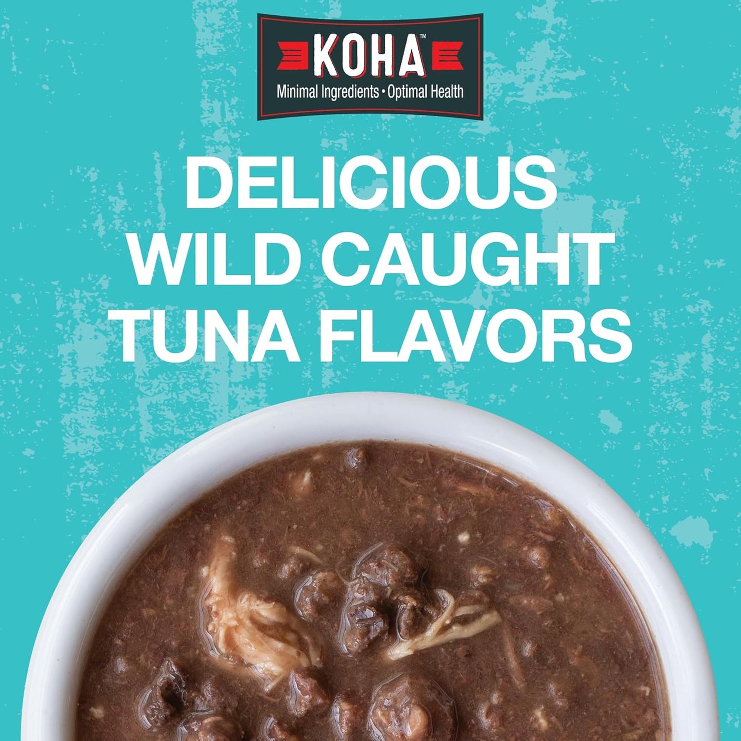 KOHA Pet Food Poké Bowl Cat Variety Pack, Wet Cat Food in Gravy - 5 Flavors - Tuna Combinations of Salmon, Chicken, Duck, Shrimp, and More - 3 oz Pouches, Pack of 24