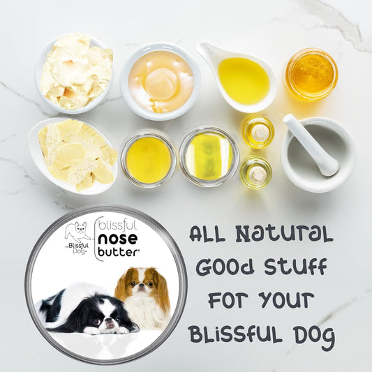 The Blissful Dog Japanese Chin Nose Butter, Versatile Dog Nose Balm for Dry Nose, Handcrafted Nose Moisturizer, Easy-to-Apply Dog Essentials, Unscented, 1 oz.