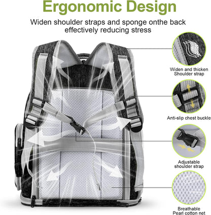 Expandable Cat Backpack,Cat Bubble Backpack Carrier for Carrying Cats, Pets and Small Dogs,Airline-Approved,Designed for Travel, Hiking, Walking,Car （Black