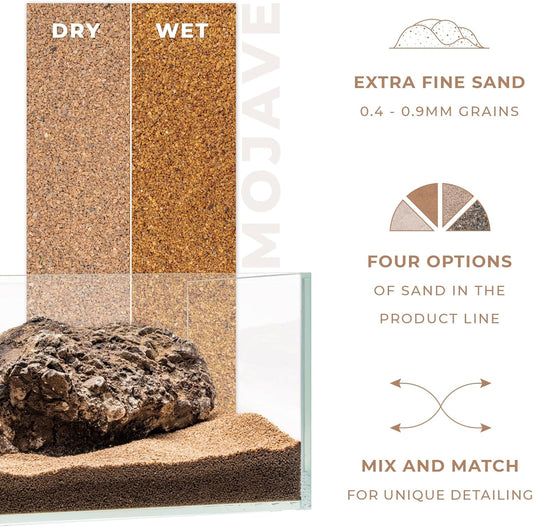 Ultum Nature Systems Controsand Mojave Aquarium Sand (8L) - Freshwater Tank Substrate for Live Shrimp & Planted Aquariums