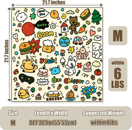 21.7" Cat Grooming Wrap Cat Wrap for Cutting Nails Cat Restraint for Nail Clipping Cat Swaddle Wrap Cat Burrito Wrap M(Within 6lbs) Anti-Scratch Anti-Escape Multifunctional Pet Tool