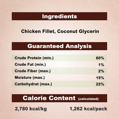 AFreschi Natural Chicken Fillet Jerky 16 oz, Dog Treats, All Natural, Grain-Free, High-Protein, Low Fat, Healthy & Easily Digestible