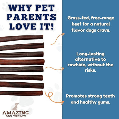 Amazing Dog Treats 6 Inch Collagen Stick - (10 Count) - Collagen Sticks for Dogs - No Hide Dog Bones