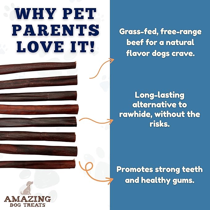 Amazing Dog Treats 6 Inch Collagen Stick - (75 Count)- Collagen Sticks for Dogs - No Hide Dog Bones