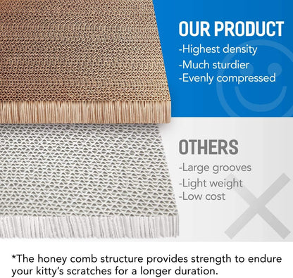 Bone Cat Scratcher Cardboard Lounge Bed, Cat Scratching Post, Durable Board Pads Prevents Furniture Damage