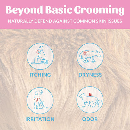 SKOUT'S HONOR Pet Deodorizer Spray- Hydrating Daily-Use with Avocado Oil & Omega-3s, Microbiome Friendly Certiified, Paraben & Sulfate-Free, 97% Natural, 8oz, Happy Puppy, 2-Pack