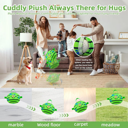Interactive Dog Toys,Remote Control Dog Balls with Jumping, Rolling & Moving Functions - Includes a Vibrating Dog Ball and Durable Chew Fabric for Safe Play (4.53")