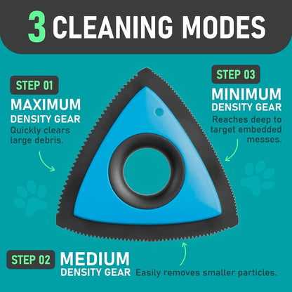 Maxpower Planet Pet Grooming Rake and Mini Pet Hair Remover Tool, Undercoat Rake for Dogs & Hair Remover for Car Carpet, Cat Fur Removal and Double-Sided Deshedding Dematting Tool for Dogs and Cats