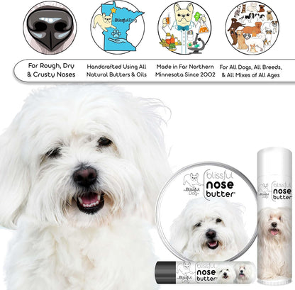 The Blissful Dog Coton De Tulear Unscented Nose Butter, 2-Ounce