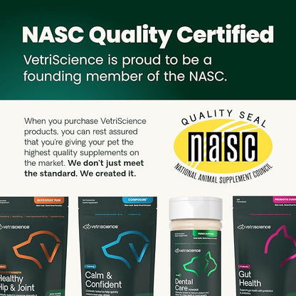 VetriScience Extra Strength Healthy Hip & Joint Chews, GlycoFlex Glucosamine and Green-Lipped Mussel Joint Support Supplement for Dogs, Chicken, 60 Count (Pack of 2)