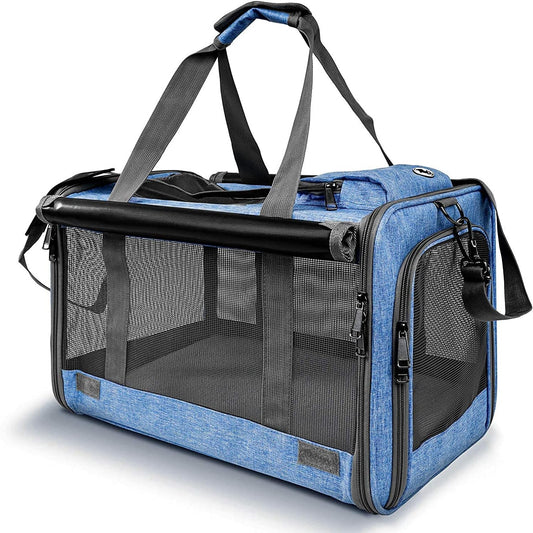 Pet Carrier for Large and Medium Cats, Soft-Sided Pet Carrier for Big Medium Cats and Puppy, Dog Carriers Cat Carriers Pet Privacy Protection Travel Carriers - Pawvie