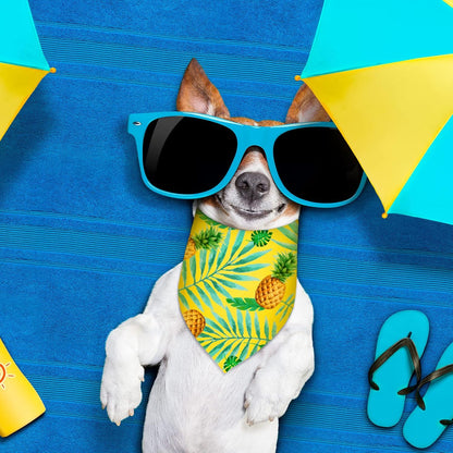 Frienda 12 Pcs Plain Dog Bandanas Blank Puppy Adjustable Triangle Solid Color Dog Bandanas Multicolor Puppy Scarf Heat Transfer Washable Handkerchief(64 x 43 x 43 cm,Fresh Color)