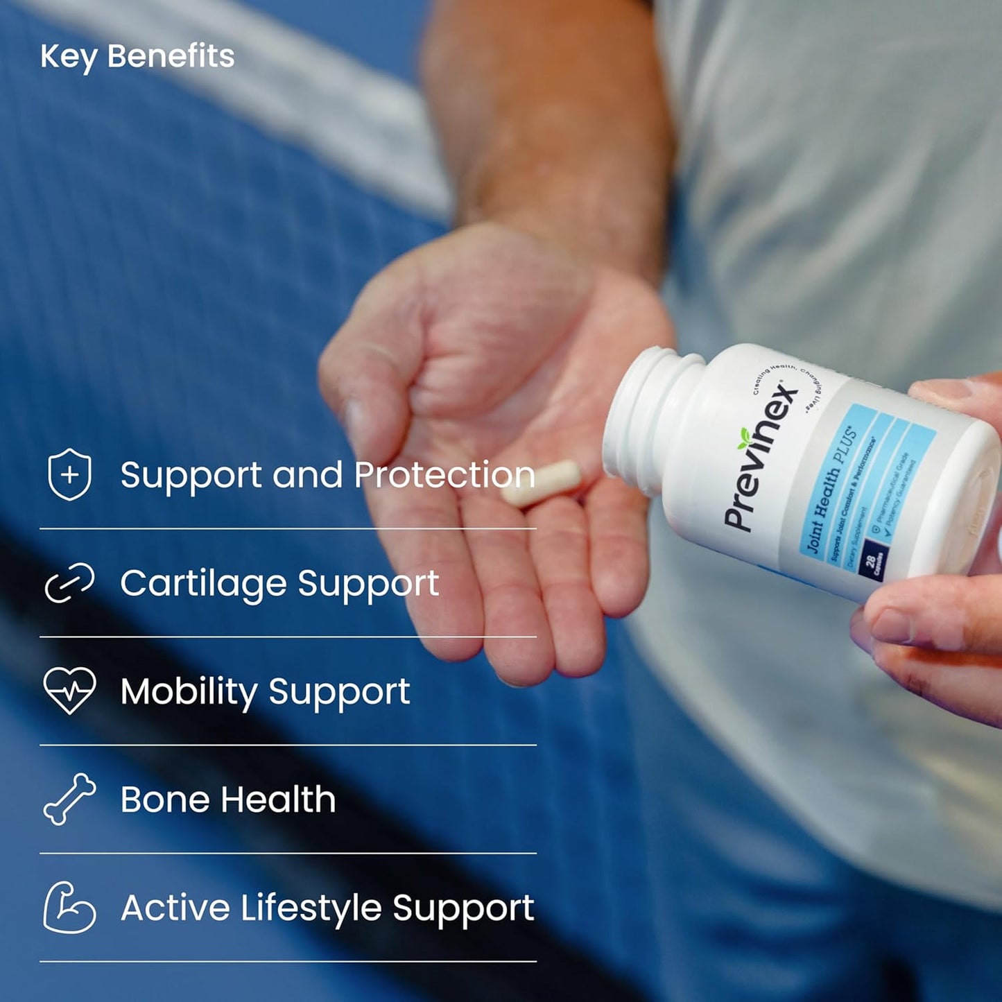 Joint Support Supplement with Natural Eggshell Membrane, Glucosamine Chondroitin, Collagen, Hyaluronic Acid, and Boswellia for Joint Health, Flexibility, and Mobility - 4-Week Supply