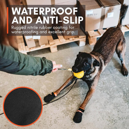 Non-stop dogwear Protector Booties, 4-Pack of Dog Booties for Hot Pavement and Rough Surfaces with Anti-Slip, Waterproof and Comfortable for Small Dogs
