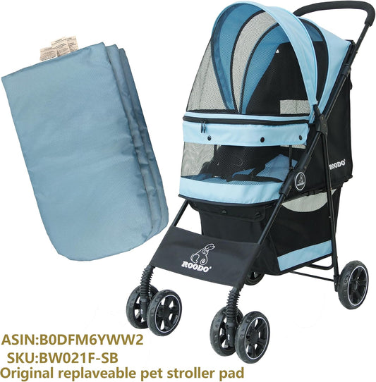 ROODO Pet Stroller Inner Pad for Exclusive Use,Original,Replaceable,Easy to Clean,Set of 3 pc(Sky Blue) - Pawvie