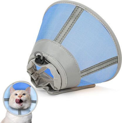 Cat Cone Collar Soft, Cat Recovery Collar for Large Medium Small Cats Kittens, Pet Cone Alternative After Surgery