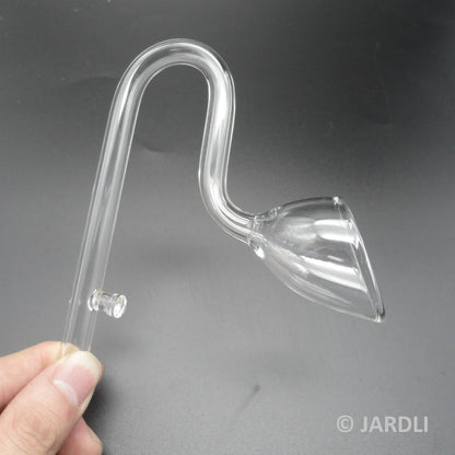Glass Lily Pipe Outflow for Aquarium Planted Tank (10mm for 9/12mm (3/8" ID) tubing)