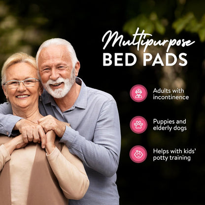 Inspire Extra Large Super Absorbent Disposable Bed Pads for Incontinence Ultra Thick and Absorbent Bed Pads Disposable Adult | Puppy Pads | Pee Pads for Adults (Gray 36" x 36")