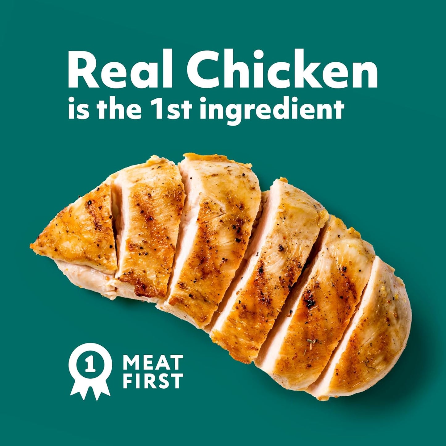 Optimeal Natural Dry Cat Food for Adult Cats - Proudly Ukrainian - Tasty and Nutritional Cat Food Dry Recipe with Immunity Support for Healthy Felines (3.3 lbs, Chicken & Brown Rice)