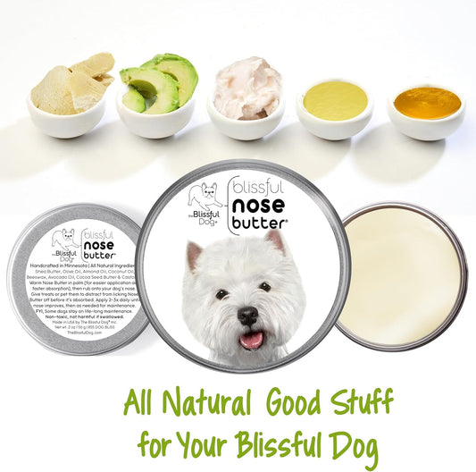 The Blissful Dog West Highland Terrier Unscented Nose Butter, 16oz