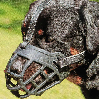 BARKLESS Dog Muzzle, Soft Basket Silicone Muzzle for Dogs to Prevent Biting and Chewing, Breathable Cage Mouth Cover for Training, Allows Drinking and Panting, Used with Collar