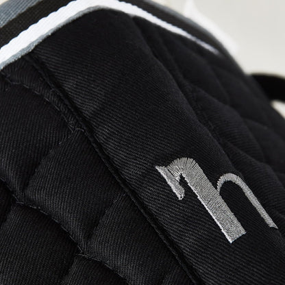 HORZE Adepto Quilted Quick-Dry Dressage Saddle Pad for Horses with Two-Tone Trim