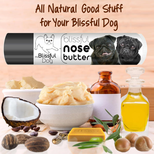 The Blissful Dog Black Pug Unscented Nose Butter, 0.15-Ounce