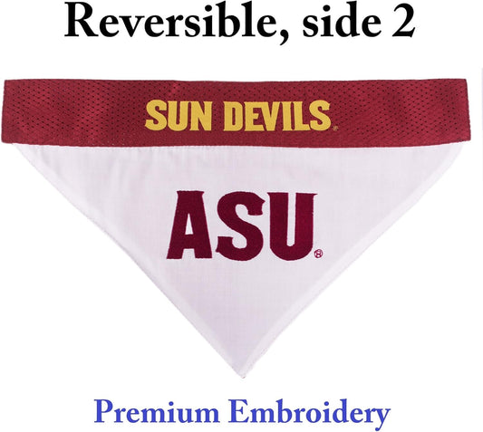 Pets First Collegiate Pet Accessories, Reversible Bandana, Arizona State Sun Devils, Small/Medium