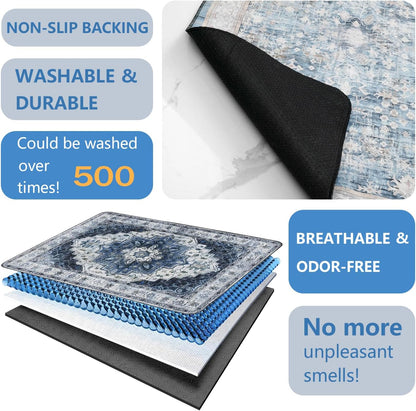 Washable Pee Pads for Dogs 2 Pack, Absorbent Reusable Puppy Pads Waterproof, Leakproof & Non-Slip Whelping Pad, Potty Training Pads for Dogs Playpen Mat 24x36