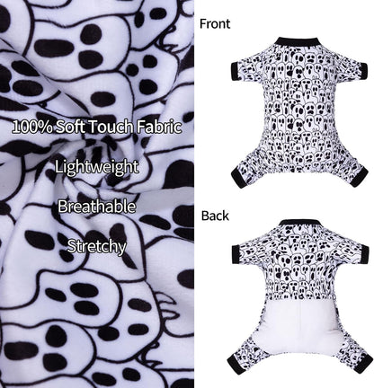 CuteBone Small Dogs Outfit Soft Puppy Onesies Pjs Halloween Dog Pajamas Pet Coat Cat Apparel Comfy Doggie Jumpsuit Bodysuit for All Seasons P300S