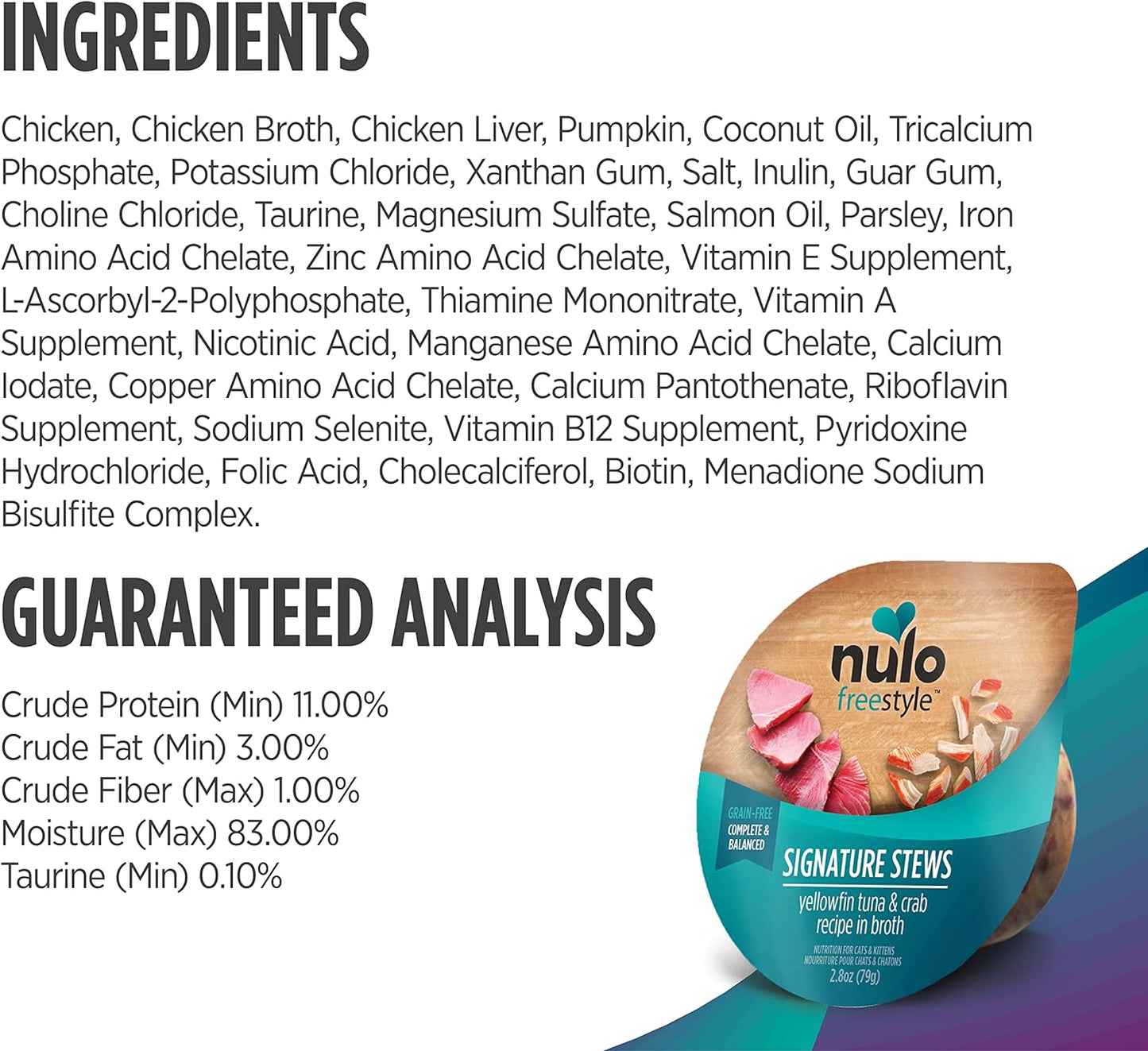 Nulo Freestyle Cat & Kitten Wet Cat Food Signature Stew, Premium All Natural Grain-Free Cat Food Topper with No Added Minerals or Preservatives and High Animal-Based Protein 12 Count (Pack of 1)