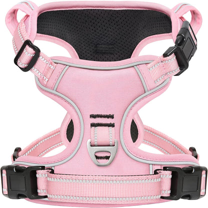 No Pull Dog Harness, No Choke Front Lead Dog Reflective Harness, Adjustable Soft Padded Pet Vest with Easy Control Handle for Small Medium Large Dogs, X-Large (Pack of 1)