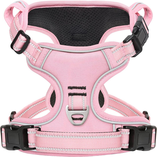 No Pull Dog Harness, No Choke Front Lead Dog Reflective Harness, Adjustable Soft Padded Pet Vest with Easy Control Handle for Small Medium Large Dogs, X-Large (Pack of 1)