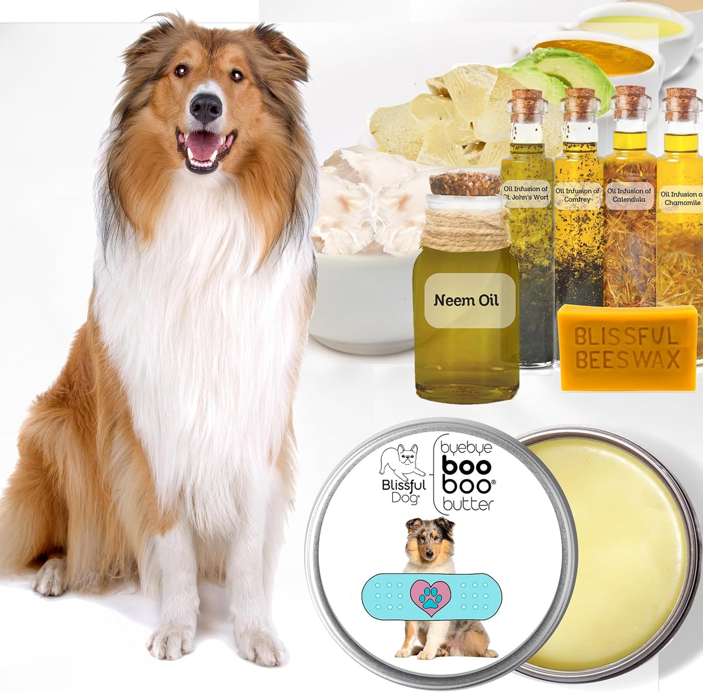 The Blissful Dog 1 oz TIN Collie Booboo Butter