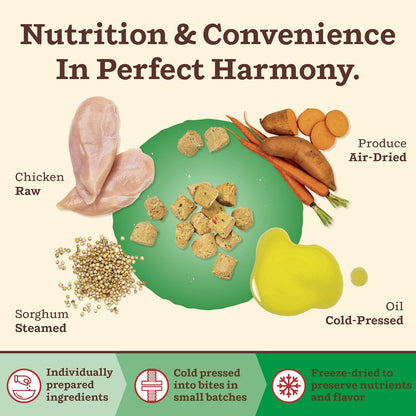 Primal Kibble in The Raw, Freeze Dried Dog Food, Small Breed Recipe, Scoop & Serve, Made with Raw Protein, Whole Ingredient Nutrition, Crafted in The USA, Dry Dog Food 1.5 lb Bag