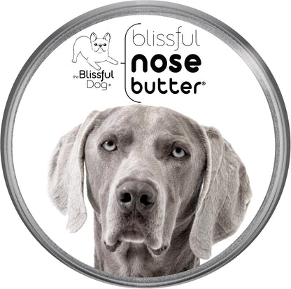 The Blissful Dog Weimaraner Nose Butter for Dry, Cracked Skin, Lick-Safe Dog Nose Balm with Moisturizing Shea Butter, Almond, Olive, and Essential Oils, Pet Supplies, Uncented, 1 oz.
