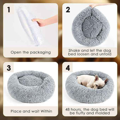 Dog Beds Large Sized Dog and Cats, 32in Pet Beds for Large Pet, Washable Indestructible Extra Large (Light Grey)