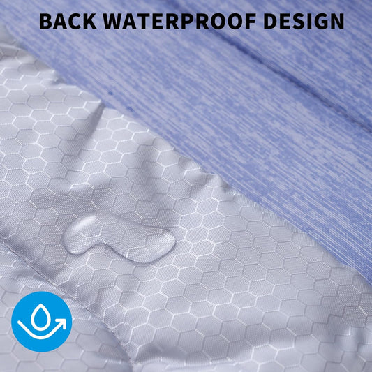 MARUNDA Dog Cooling Mat, 36" x 24" Thicken Waterproof Cooling Mat for Extra Large Dog, Q-MAX>0.5 Ice Cool Fabric-Cool on Contact,Easy Washable Pet Pad in Summer (36" x 24" (L-Crate), Blue)