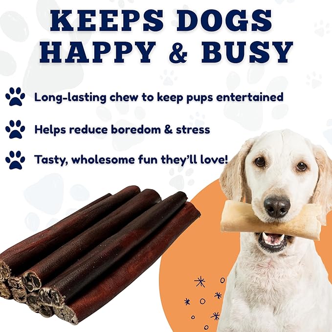 Amazing Dog Treats 12 Inch Collagen Stick - (20 Count)- Collagen Sticks for Dogs - No Hide Dog Bones