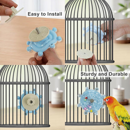 3Pcs Cockatiel Toys, Bird Toys for Parrots, Parakeet Toys, Parrot Toys, Budgie Toys, Macaw Toys, Bird Toy for Conures, Conure Toys for Chewing Exercise, Parakeet Cage Accessories,Bird Cage Accessories