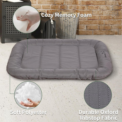 KHONSU PET Durable Dog Bed Tough and Tear Proof Dog Crate Bed, 800lbs Tear Strength PVC-Backed Waterproof Ped Bed Mat Indoor & Outdoor Use for Dogs up to 60 lbs