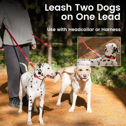 HOWGO 8-in-1 Multifunctional Hands Free Dog Training Leash with Padded Handle,8.5 FT Nylon Adjustable Length,Lightweight Aviation Aluminum,Crossbody Waist Leash for Puppy Medium Large Dogs (MintGreen)