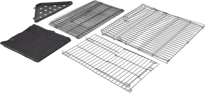 Amazon Basics Leakproof Canvas Bottom Guinea Pig Pet Cage with Divider Set, Black, 47.6"L x 24.2"W x 14.0"H